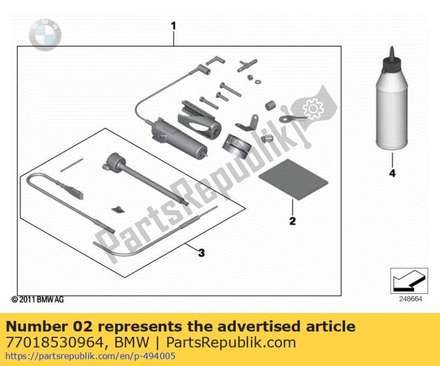 Instruction manual, chain oiler system 77018530964 BMW