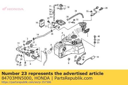 Rubber, fuel tank mounting 84703MN5000 Honda