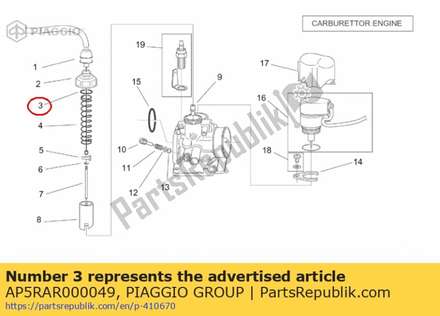 Gasket AP5RAR000049 Piaggio Group