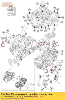 Gasket kit engine kpl. 1290 sd 61330099000 KTM
