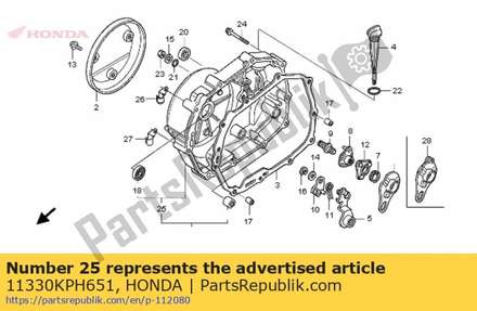 Cover comp., r. crankcase 11330KPH651 Honda