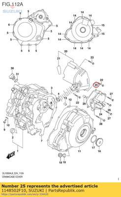 Gasket, gear 1148502F10 Suzuki