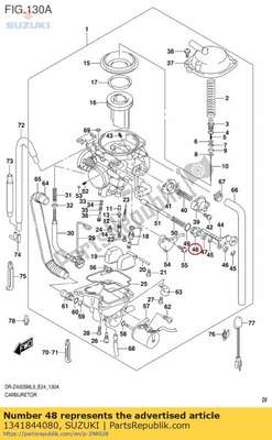 Guide screw 1341844080 Suzuki