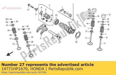 Retainer, valve spring 14771HP1670 Honda
