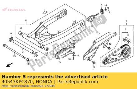 Adjuster, chain 40543KPC870 Honda
