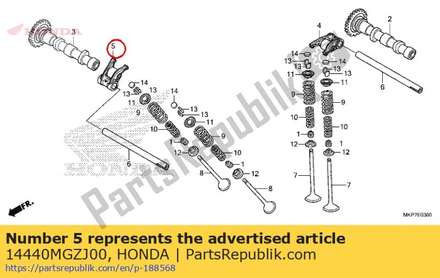 Arm comp., ex. valve rock 14440MGZJ00 Honda