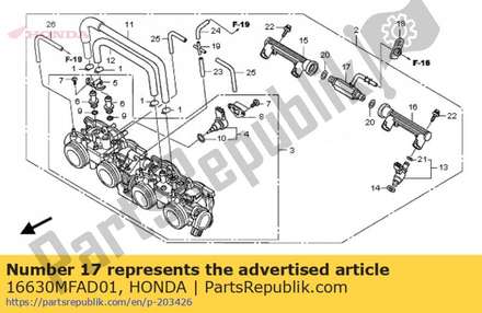 Joint comp., fuel 16630MFAD01 Honda