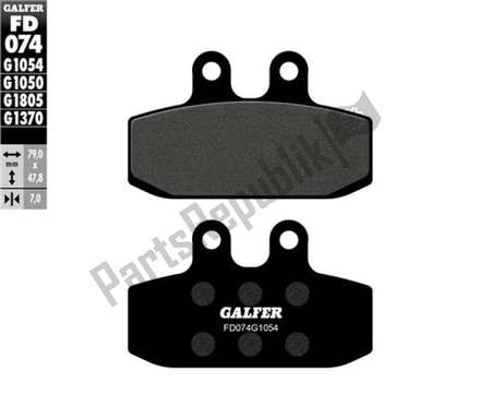 Semi-metallic brake pads FD074G1054 Galfer