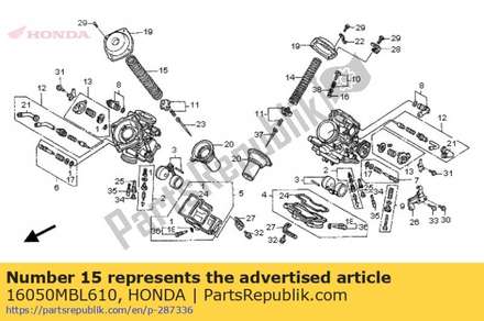 Spring, compression coil 16050MBL610 Honda