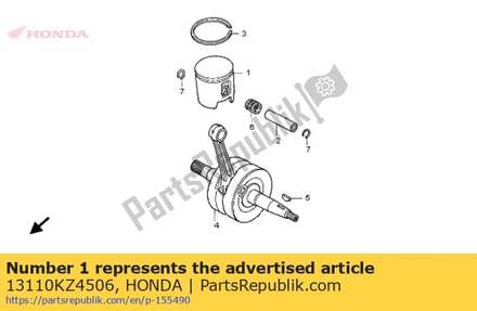 Piston 13110KZ4506 Honda