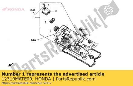 Cover assy., cylinder head 12310MATE00 Honda