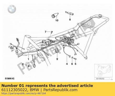Chassis kabelboom / abs 61112305022 BMW