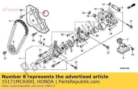Guide, oil pump chain 15171MCA000 Honda