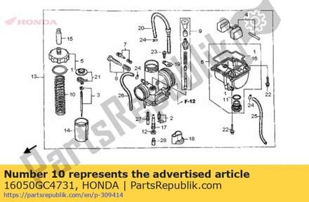 Spring, compression coil 16050GC4731 Honda