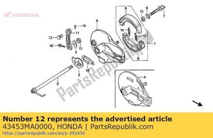 Joint,brake arm 43453MA0000 Honda
