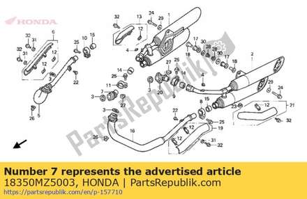 Joint, r. rr. cylinder he 18350MZ5003 Honda