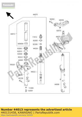 Pipe-fork inner 440131458 Kawasaki