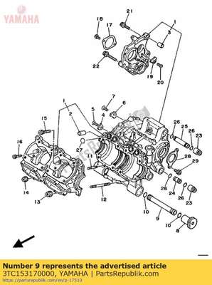 Spacer, engine mount 3TC153170000 Yamaha