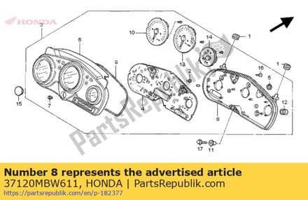 Case, lower 37120MBW611 Honda