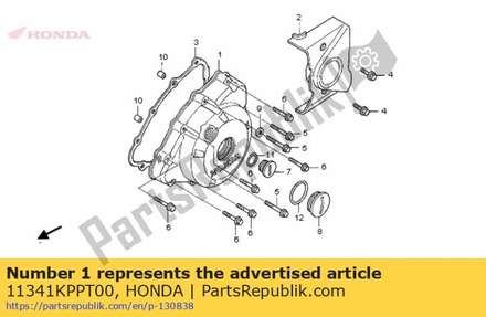 Cover, l. crankcase 11341KPPT00 Honda