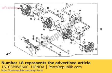 Carburateur 16103MW0600 Honda