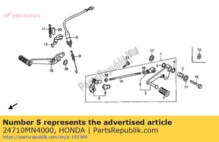 Arm comp.,change 24710MN4000 Honda