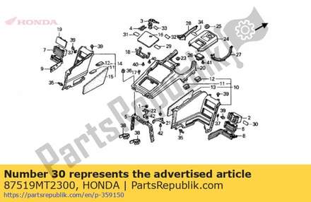 Label,air adjust 87519MT2300 Honda