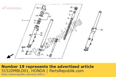 Case, l. bottom 51520MBLD01 Honda