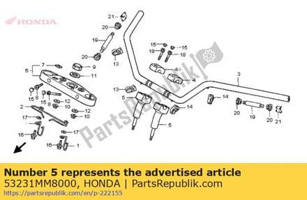 Holder, handle lower 53231MM8000 Honda