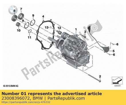 Manual transmission - platin met.matt (from 08/2015) (to 12/2018) 23008396072 BMW