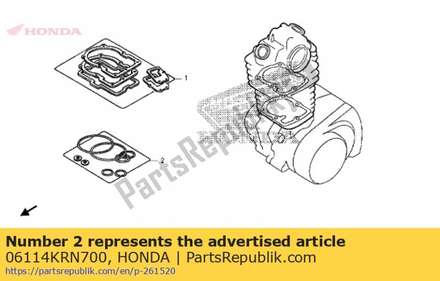 Washer oring kit a (component parts) 06114KRN700 Honda