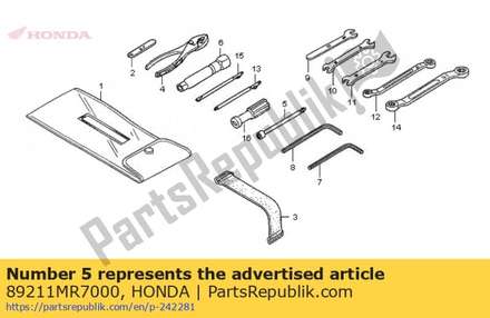 Wrench, box (8mm) 89211MR7000 Honda