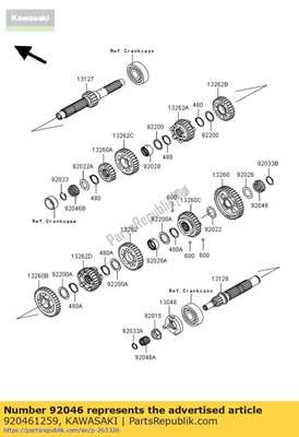 Bearing-needle,tk2535 vn1500-e 920461259 Kawasaki