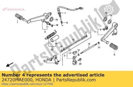 Pedal comp., gear change 24720MAE000 Honda