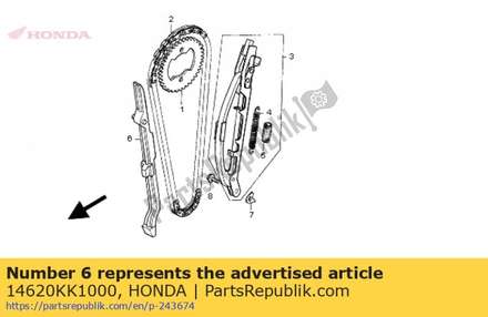Guide, cam chain 14620KK1000 Honda
