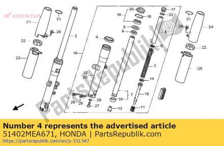 Guide, case 51402MEA671 Honda