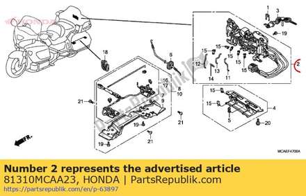 Opener unit 81310MCAA23 Honda