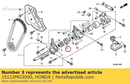 Rotor, outer 15122MG3000 Honda