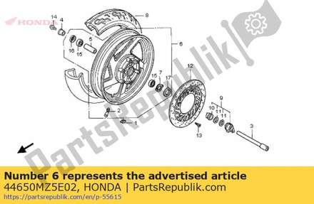 Wheel sub assy,fr 44650MZ5E02 Honda