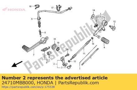 Arm comp., change 24710MBB000 Honda