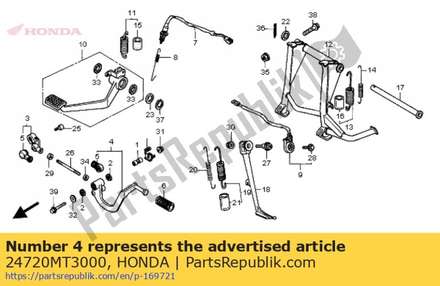 Pedal comp., gear change 24720MT3000 Honda
