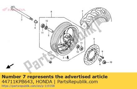 Tire,fr(bs) 44711KPB643 Honda