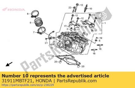 Plug, spark(ijr8b9) 31911MBTF21 Honda