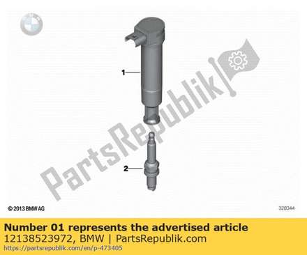 Spark-plug shaft ignition coil 12138523972 BMW