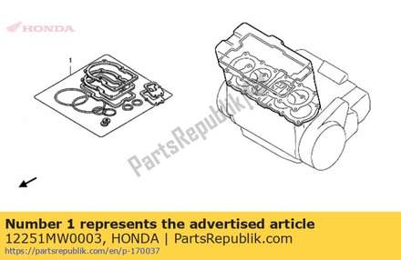 Gasket, cylinder head 12251MW0003 Honda
