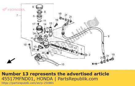 Holder, master cylinder 45517MFND01 Honda