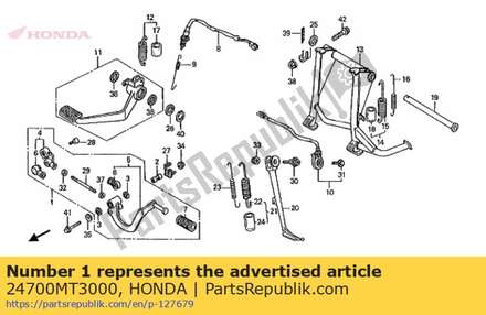 Pedal assy gear change 24700MT3000 Honda