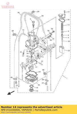 Throttle screw set 4PE141030000 Yamaha