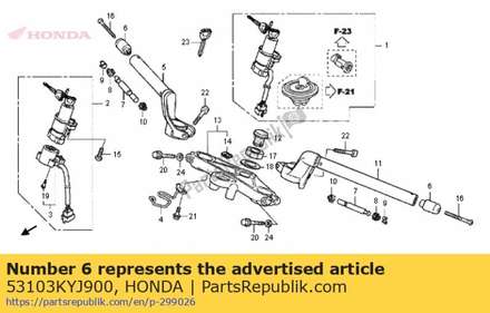 Weight a, steering handle 53103KYJ900 Honda