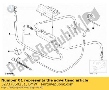 Accelerator cable - i=1070mm        32737660231 BMW
